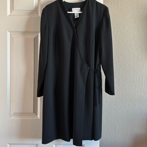 Talbots long sleeve wrap dress